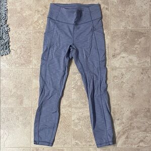 Lululemon Athletica Heathered Blue Leggings